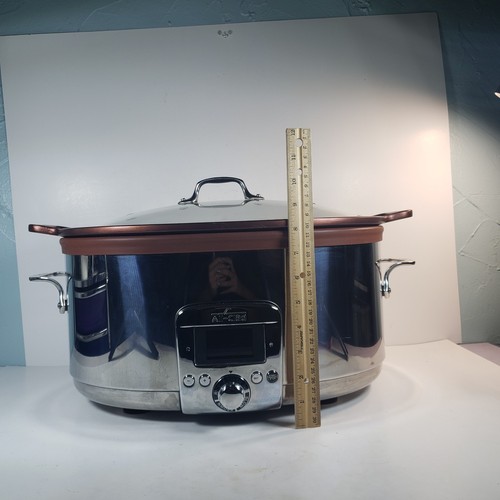 ALL-CLAD 7 qt. Electric Slow Cooker With Nonstick Copper Alluminum Insert - Picture 3 of 12
