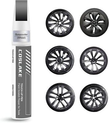 Rim Touch Up Paint for Tesla Model Y/3/S/X - Curb Rash & Scratch Repair Kit