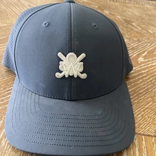 The Classic Branded Bills Flex Fit Golf Hat Cap Navy Blue