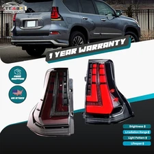 COOLAND LED Tail Lights For Lexus GX460 GX400 Toyota Prado 2010-21 DRL+Animation