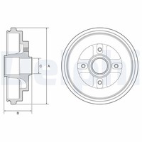 Delphi Bremstrommel BF630 FüR Suzuki