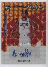 2019-20 Panini Mosaic Rookie Scripts Orange Prizm Amir Coffey #RS-ACF Auto 1a07
