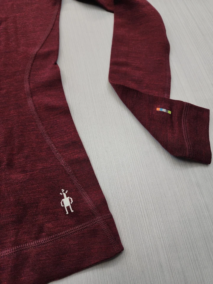 Nuevo Smartwool Mujer Clásico Lana Merino Capa Base 1/4 Cremallera Talla Extra Pequeña $115 Foto 2 de 4