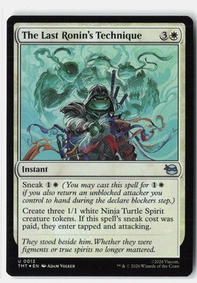 The Last Ronin's Technique U Foil Teenage Mutant Ninja Turtles 12 NM