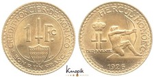 Monaco, Louis II., 1 Franc 1926, KM 114, 4,10g., prfr