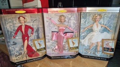 1997 Hollywood Legends Barbie as Marilyn Monroe Puppe alle 3 zusammen 