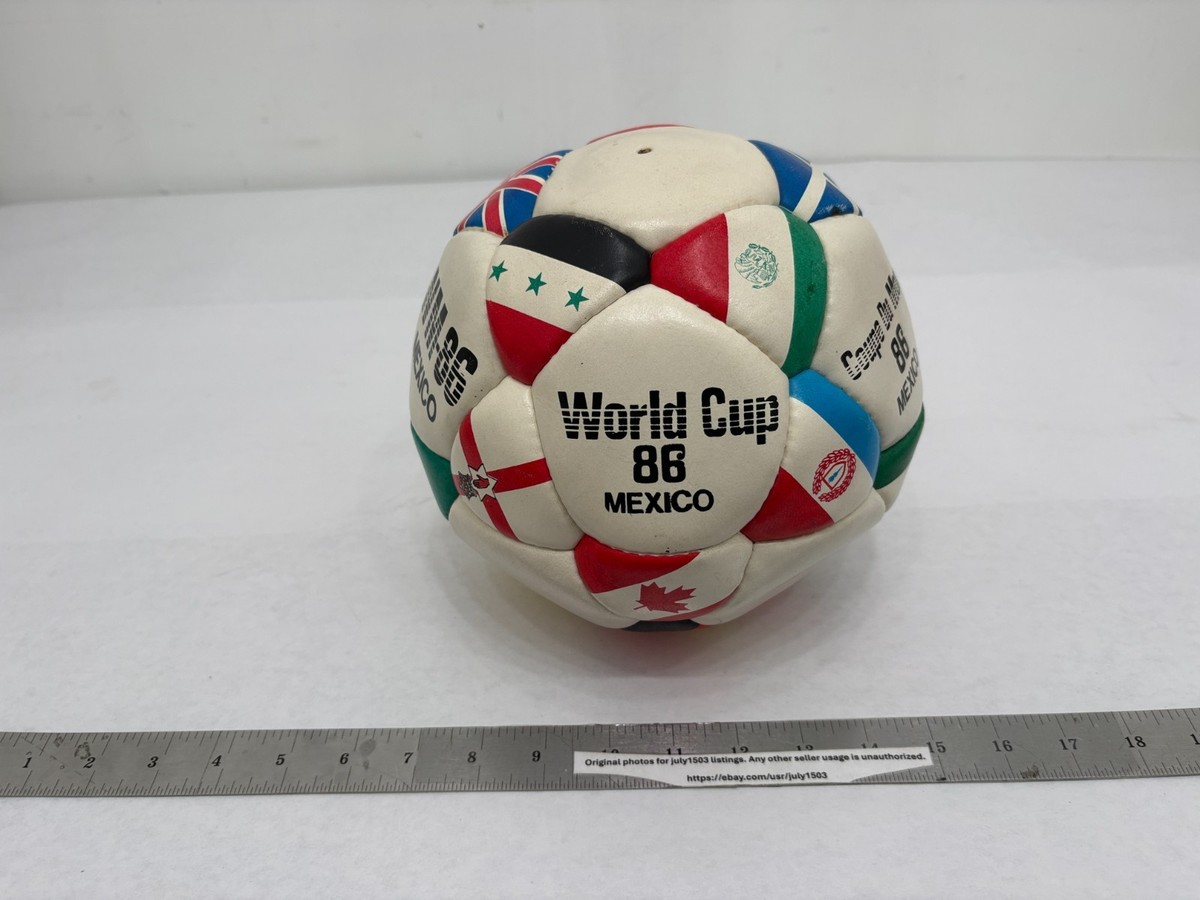 Vintage 1986 World Cup Mexico Soccer Ball - Flags - Coupe Du Monde
