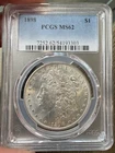 1898 Morgan Silver Dollar $1 PCGS MS62 ~ Nice Coin ~ Free US Shipping