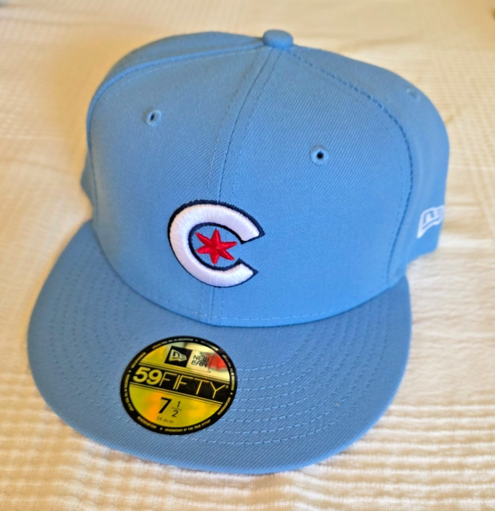 Men's New Era Light Blue Chicago Cubs City Connect 59FIFTY F