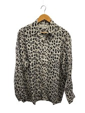 WACKO MARIA 24FW Long Sleeve Shirt M Rayon GRY Leopard
