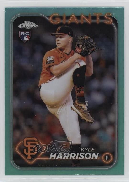2024 Topps Chrome Aqua Refractor 27/199 Kyle Harrison #191 13ib