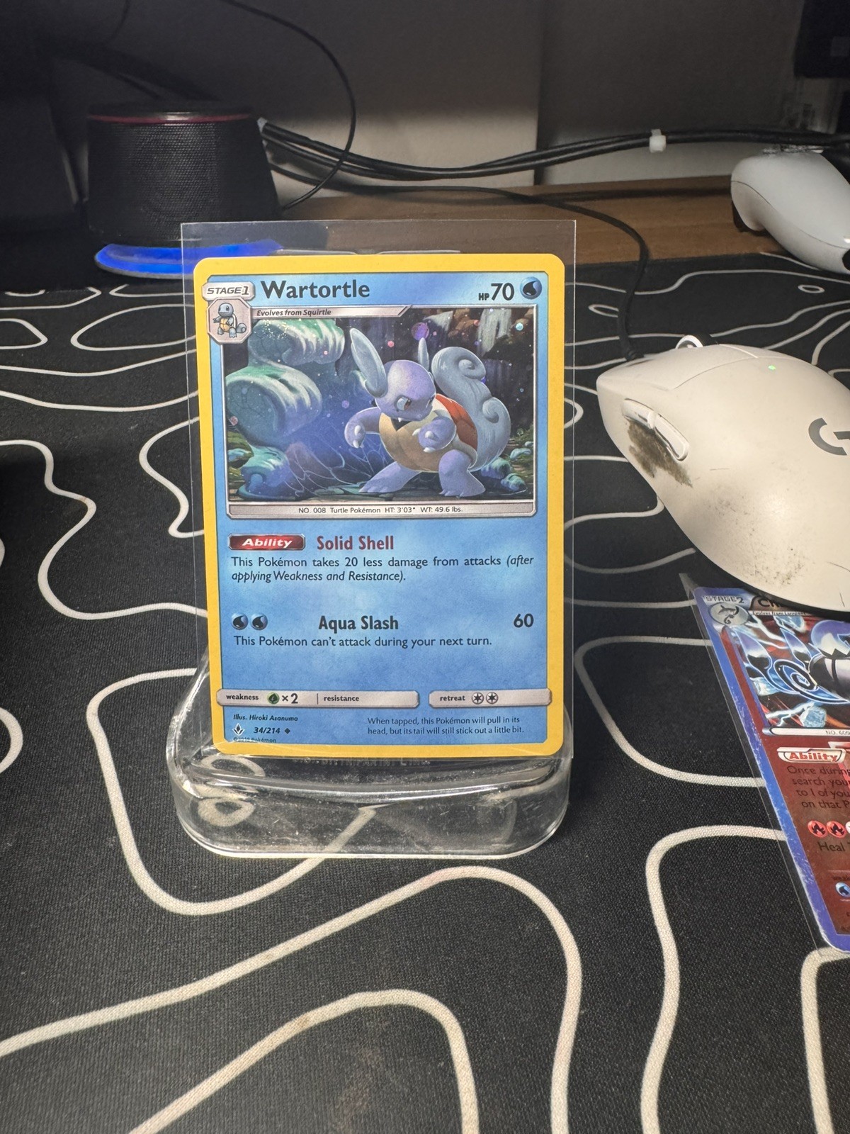 Wartortle 034/214 Unbroken Bonds Cosmos Holo Promo Pokemon Card 34/214 LP