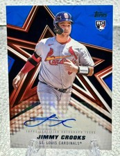2026 Topps Series 1 Jimmy Crooks Baseball Stars Autographs RC Blue /150