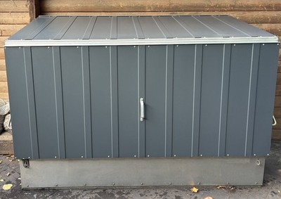 TRIMETALS  TEPRO  Metall Fahrradbox  Fahrradgarage  auch  für E-Bikes mit Rampe