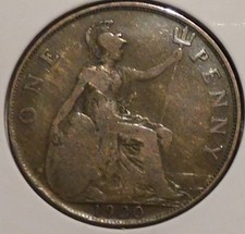 British Penny - 1920 - King George V