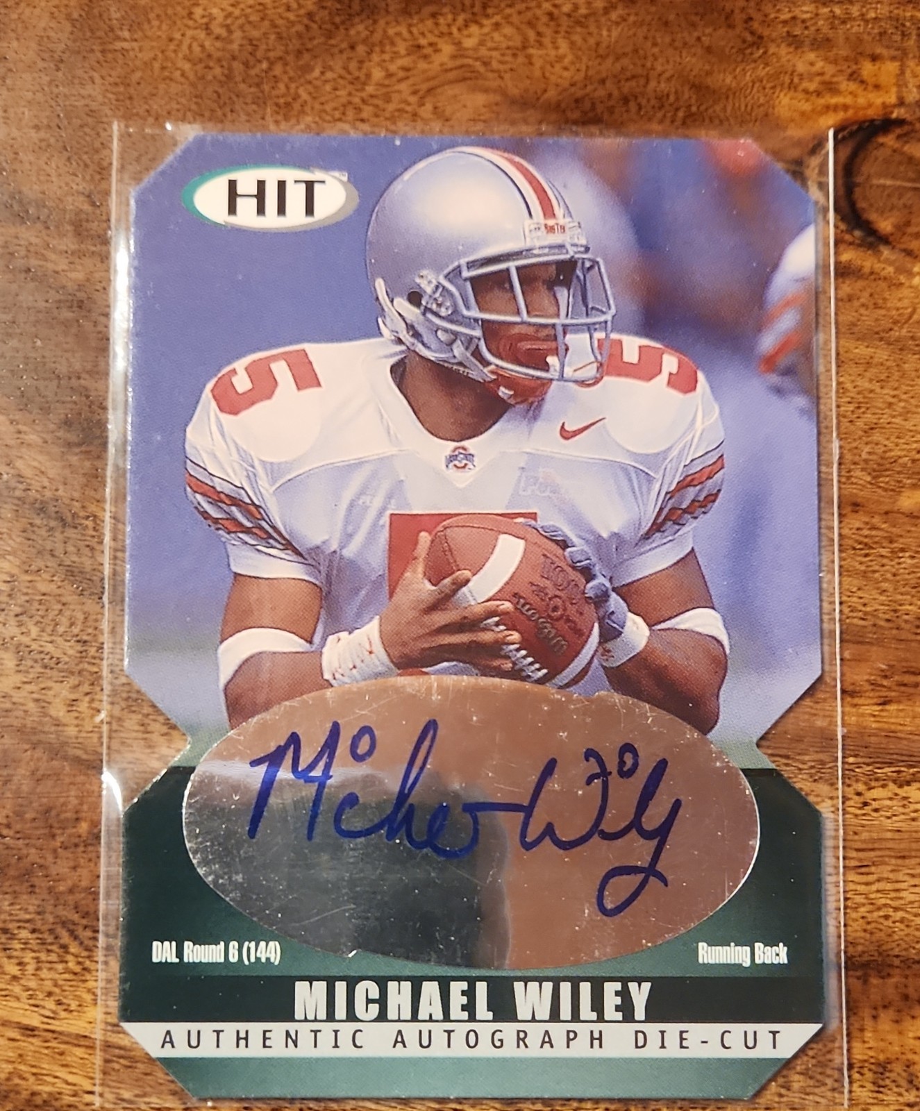 2000 Sage Hit - Autographs Michael Wiley #A5 Diamond Die-Cut (AU, RC)