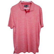 Oakley Mens Red Polo Golf Performance Shirt Size XL Stretch Short Sleeve Logo