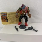 VTG 1988 TMNT Bebop Soft Head 100% Complete w/ File Card Playmates Figure