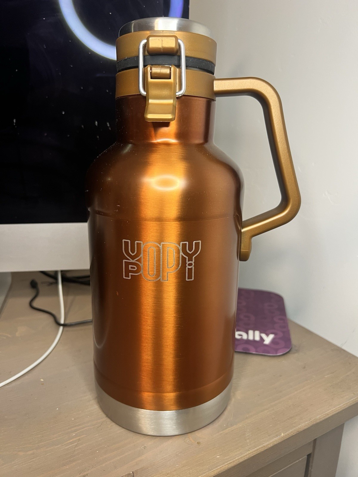 Beverage Flask 64 oz Water Bottle Stainless Steel Coffee