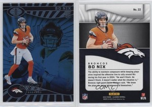 2024 Panini Illusions Trophy Collection Light Blue /249 Bo Nix #22 Rookie RC
