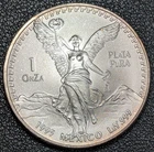 1995 Mexico 1 Oz Silver Libertad ONZA Gem UNC - Old Glory C&C Weekly 1c Auction!