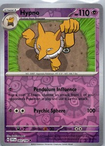 Hypno 083/198 Reverse Holo Scarlet & Violet Base Set