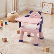  Portable Baby Feeding Seat Toddler Dining Chair Booster Seat W/ Detachable Tray