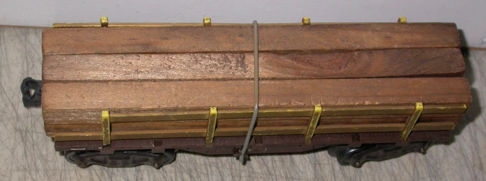 Vintage Marx O 027 #56 Lumber Flat Car - Image 2 of 4