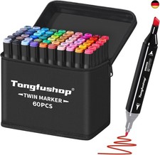 60 Alkohol Stifte Set, 2 Sekunde Schnell Trocknende Alkohol Marker Set,