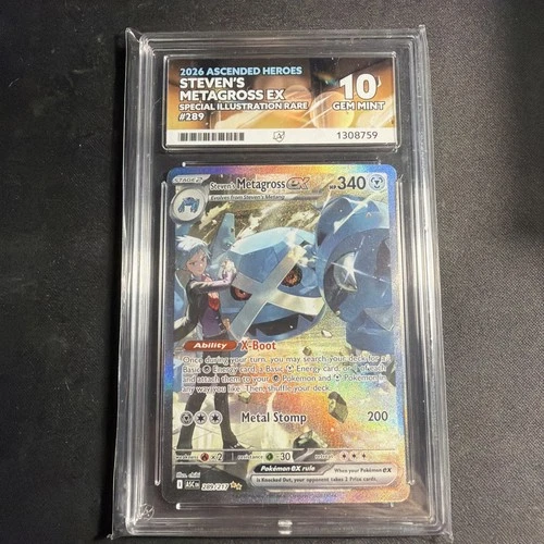 Pokemon TCG - Metagross EX - Ascended Heroes 289/217 - Ace 10 PERFECT SUBS