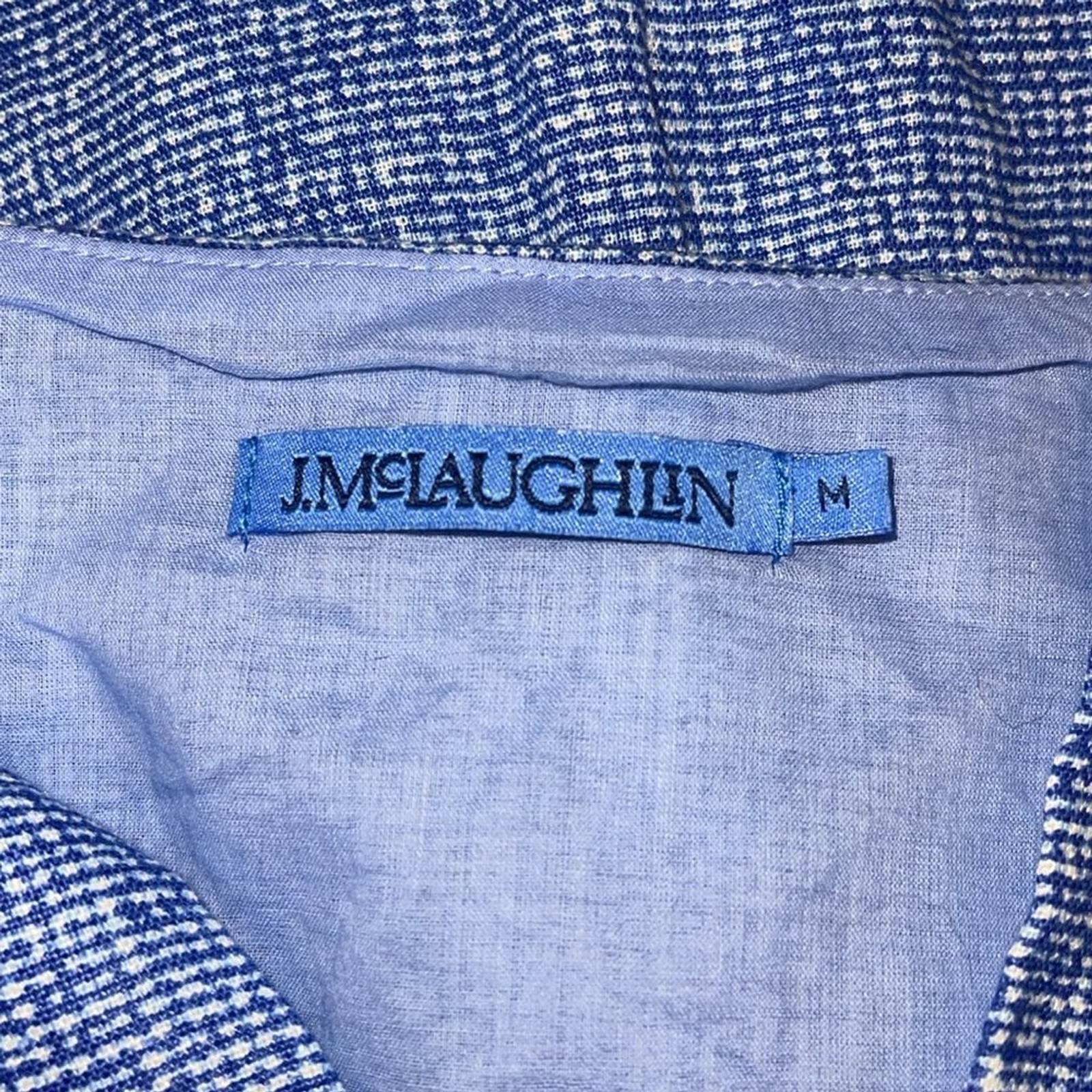 J.McLaughlin Linen Split Round Neck Sleeveless Be… - image 8