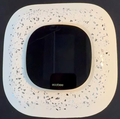 Ceramic One-of-A-Kind Custom Thermostat Wall Plate  For use with Ecobee 