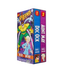 Marvel Legends Confezione VHS 6" Spider-Man Doc Ock Zia Maggio Confezione da 2 Nuovo