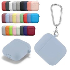 Silicone Case for Apple Air Pods 1 2 Protective Bluetooth Cover Skin with Hook