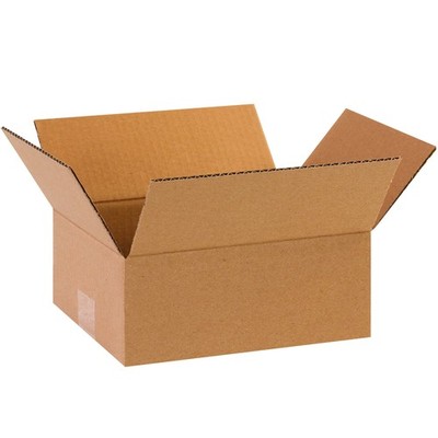 Shipping Boxes Flat 8''L x 6''W x 3''H, 25-Pack | Corrugated Cardboard Box for P...