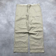 Dickies 874 Trousers Mens 40" Workwear Straight Leg Chino Pants, Khaki Beige