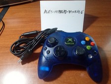 OEM Microsoft Original Xbox Controller S Type - Translucent Blue *TESTED*