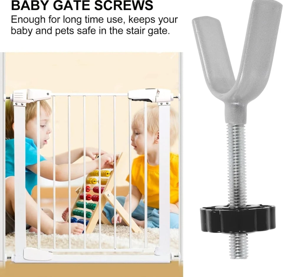 Bullone Di Ringhiera per Bambini,2 Pezzi Aste Filettate per Mandrino,Estensione - Immagine 3 di 4