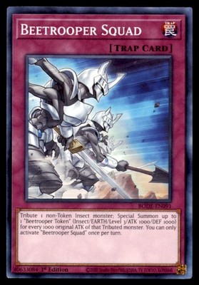 Yu Gi Oh! Beetrooper Squad BODE EN091 Burst of Destiny 1st Edition Regular