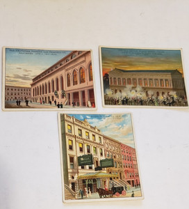 1900'S BETWEEN THE ACTS THEATRE TOBACCO CARD LOT NEW YORK CITY SAN FRANCISCO CA