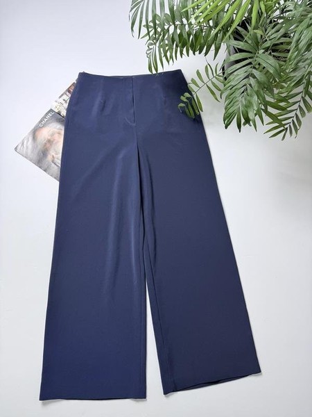 Women Boden Trousers Navy Elastane 40 / L / 48