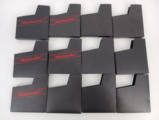 12 NES Nintendo OEM Red Logo and Blank Black Dust Covers Sleeves for Cartridges
