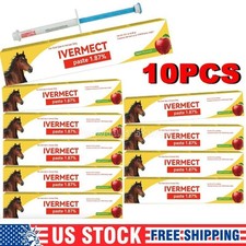 10 Pack New Paste Wormer Horse Dewormer Apple Flavor US Free Shipping