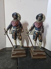 Pompeian Bronze pair of Pirate Sword Art Statue Sculpture Don Quijote?