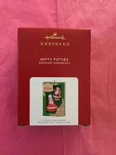 Hallmark Keepsake Ornament 2021 Nifty Fifties Santa mrs clause vintage new