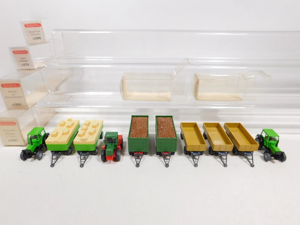 6X WIKING H0 1:87 Modello: 386 Trattore Deutz+384 MB-Trac Ecc TOP+Box #DD957-0,5 - Immagine 4 di 4