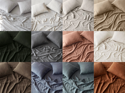 #ad #ad Brand New The Citizenry Stonewashed Linen Sheet Set Multiple Sizes and Colors $139.99