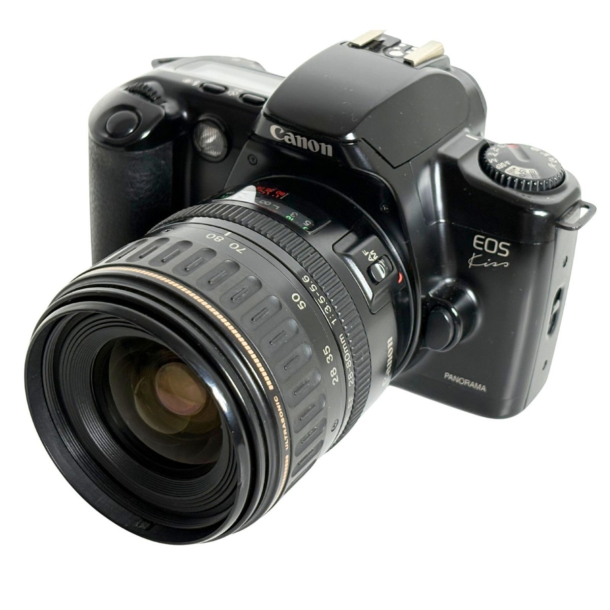 Canon EOS Kiss Black - SLR Film Camera with Canon Zoom Lens EF 28