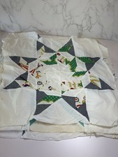 Vintage Handmade Lot 5 Random Quilt Top Squar...
