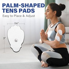 12Pairs Unit Replacement Pads Snap On Self-Adhesive Electrode Pads Reusable Pads